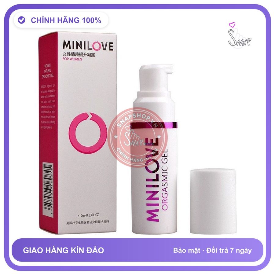 Gel Kích Thích Nữ Minilove 10ml chính hãng - dung tích 10ml, dịu nhẹ an toàn cho da, dễ rửa sạch - giao hàng che tên kín đáo