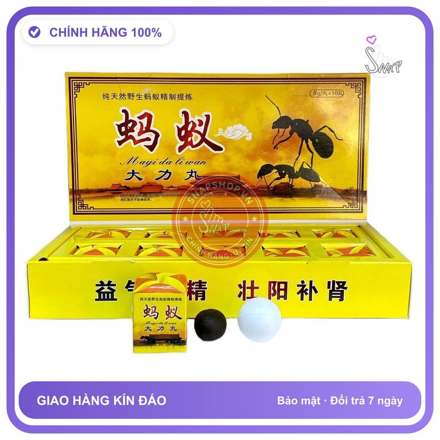 Thuốc Cương Dương Kiến Đen Tây Tạng Hộp 10 Viên (Loại 1) chính hãng - chất liệu an toàn cho da, dễ vệ sinh, êm ái khi dùng - giao hàng che tên kín đáo
