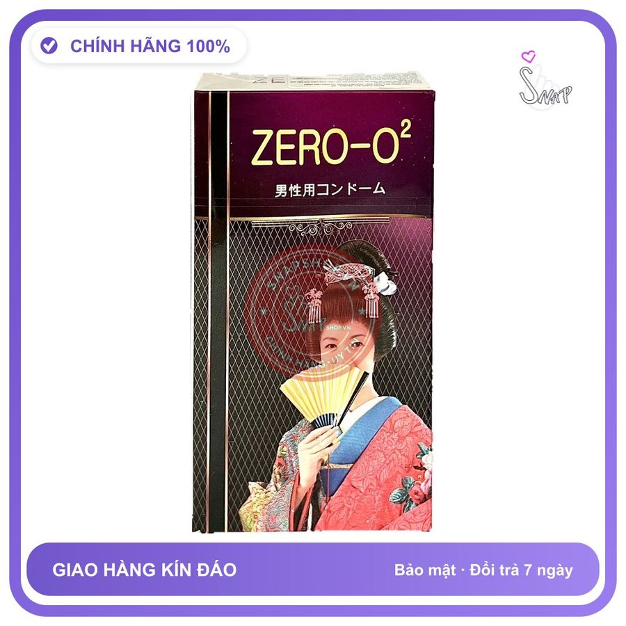 Bao Cao Su Zero-O2 Hộp 12 Cái chính hãng - siêu mỏng, có hương thơm, ôm sát cảm giác thật - giao hàng che tên kín đáo