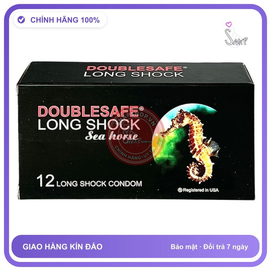 Bao Cao Su Cá Ngựa Mã Lai Hộp 12 Cái chính hãng - có gai nổi, hỗ trợ kéo dài, ôm sát cảm giác thật - giao hàng che tên kín đáo