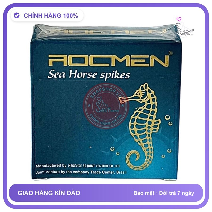 Bao Cao Su Rocmen Xanh Hộp 3 Cái chính hãng - có gai nổi, hỗ trợ kéo dài, ôm sát cảm giác thật - giao hàng che tên kín đáo