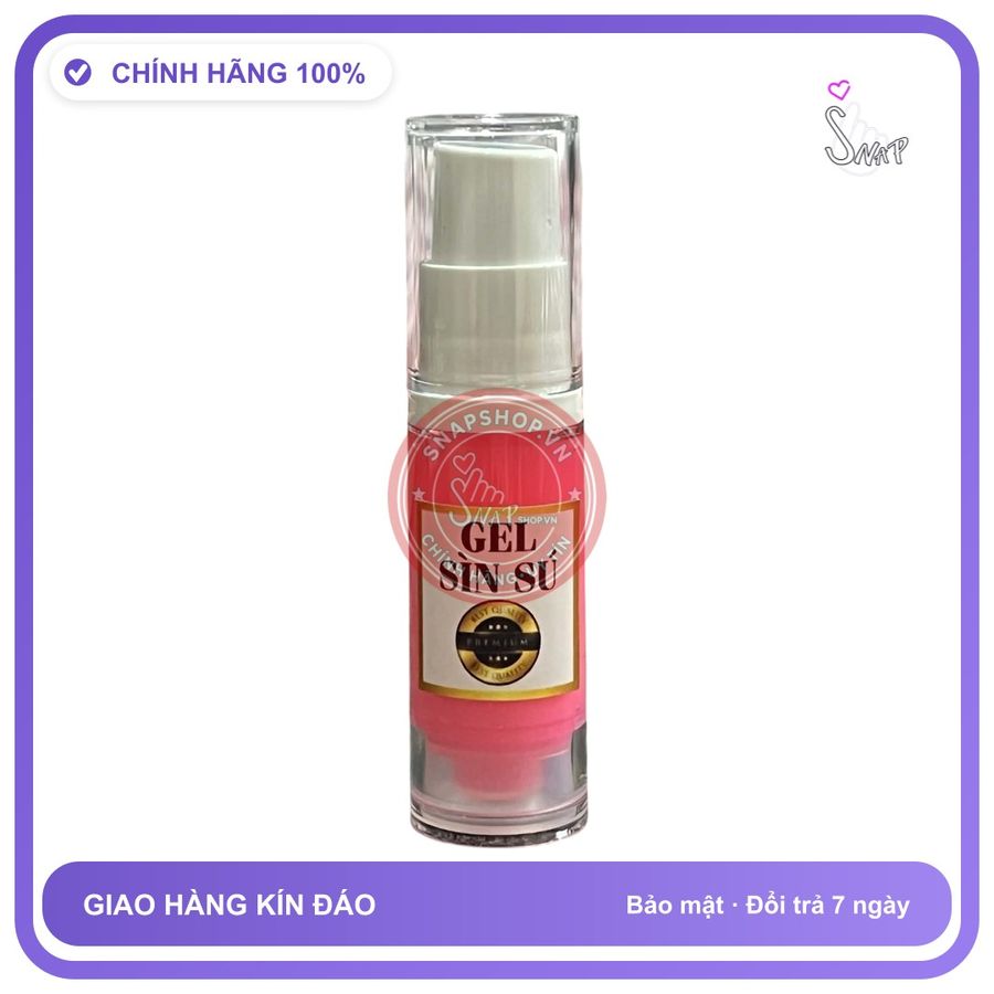 Chai Xịt Sìn Sú Dạng Gel Hồng Vip Hộp 5g chính hãng - kéo dài thời gian, chiết xuất thảo dược, thấm nhanh không nhờn rít - giao hàng che tên kín đáo