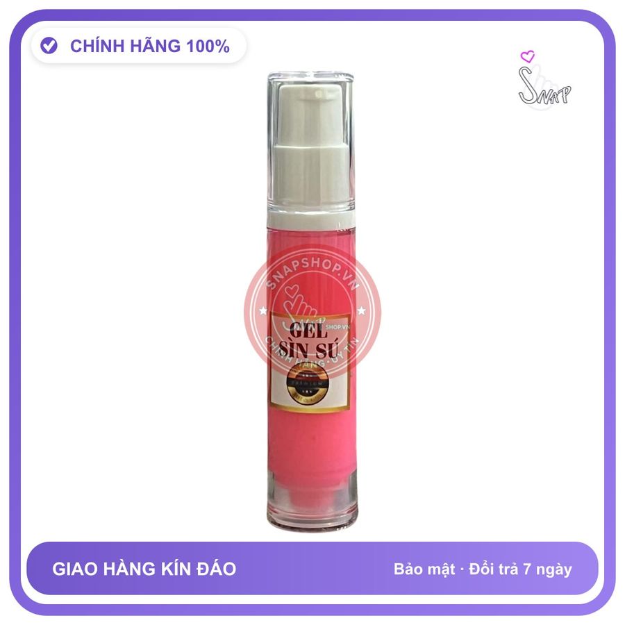 Chai Xịt Sìn Sú Dạng Gel Hồng Vip Hộp 10g chính hãng - kéo dài thời gian, chiết xuất thảo dược, thấm nhanh không nhờn rít - giao hàng che tên kín đáo