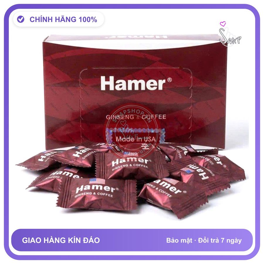 Kẹo Sâm Hamer USA Chính Hãng Loại Mạnh Hộp 32 Viên - hỗ trợ tăng cường sinh lý, thành phần thiên nhiên, hàng chuẩn nguồn gốc rõ ràng - giao hàng che tên kín đáo