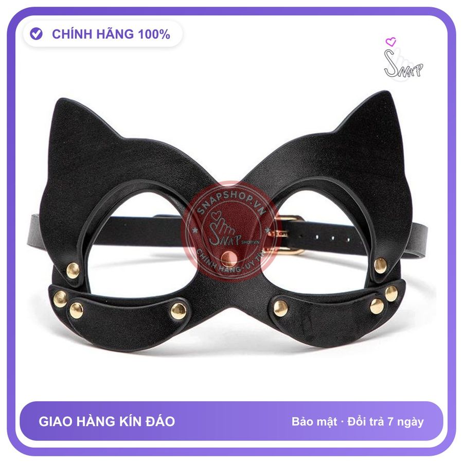 Mặt Nạ Linh Miêu Da PU Lót Nhung chính hãng - chất vải mềm mát, đường may tỉ mỉ, tôn dáng quyến rũ - giao hàng che tên kín đáo