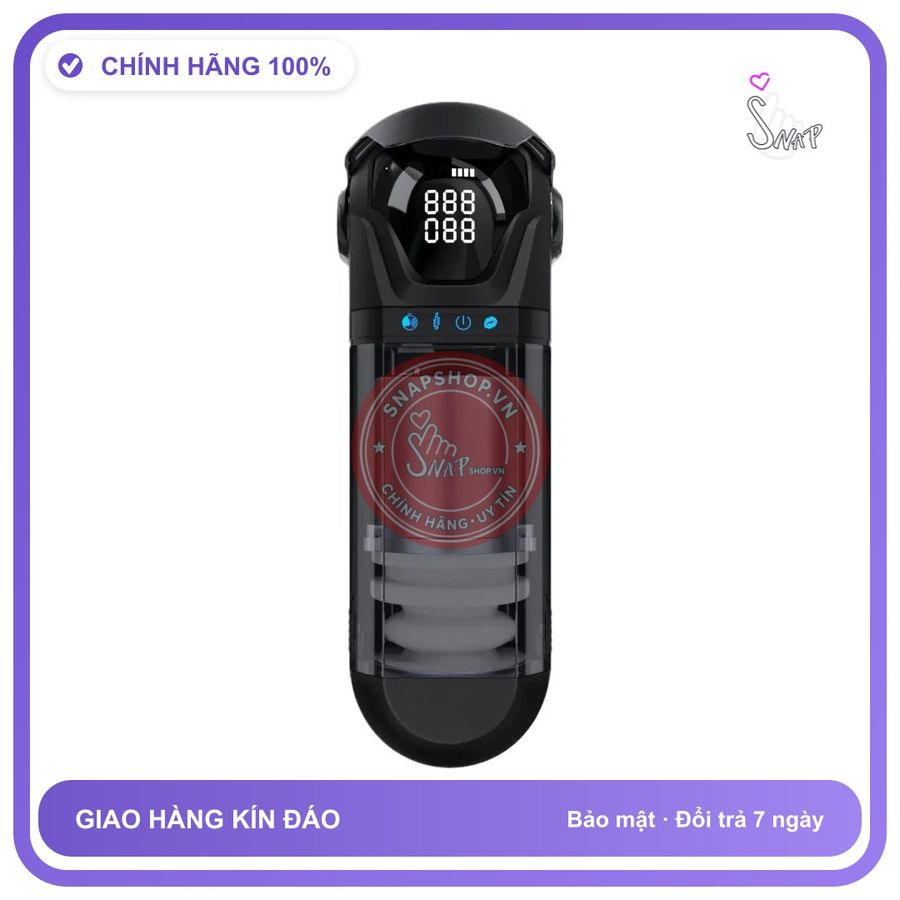 Cốc Tự Động Chloris — Thụt 30mm chính hãng - 9 chế độ rung, silicone y tế, chất liệu an toàn cho da - giao hàng che tên kín đáo