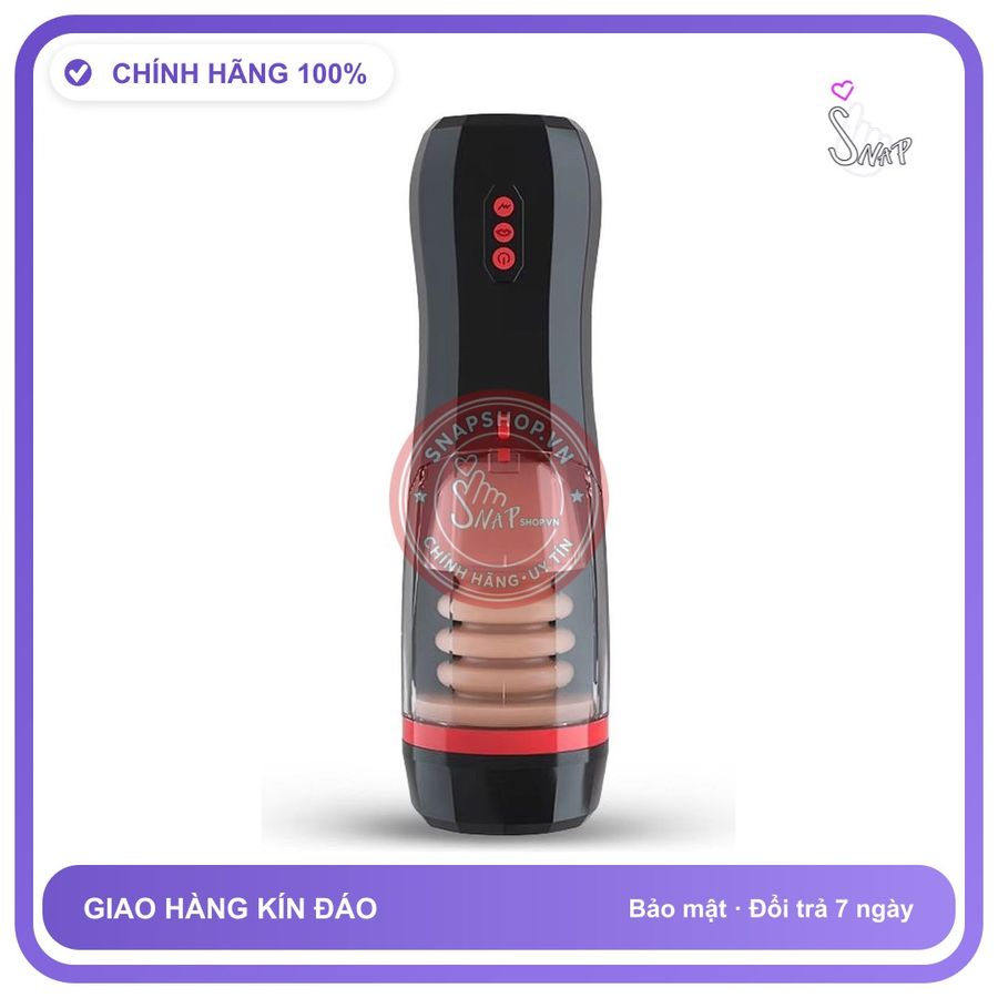 Máy Sục Tự Động Cho Nam Flaviana — Đầm chính hãng - 10 chế độ rung, sạc USB, rung nhấp chuyển động đẩy tới và lui tự động - giao hàng che tên kín đáo
