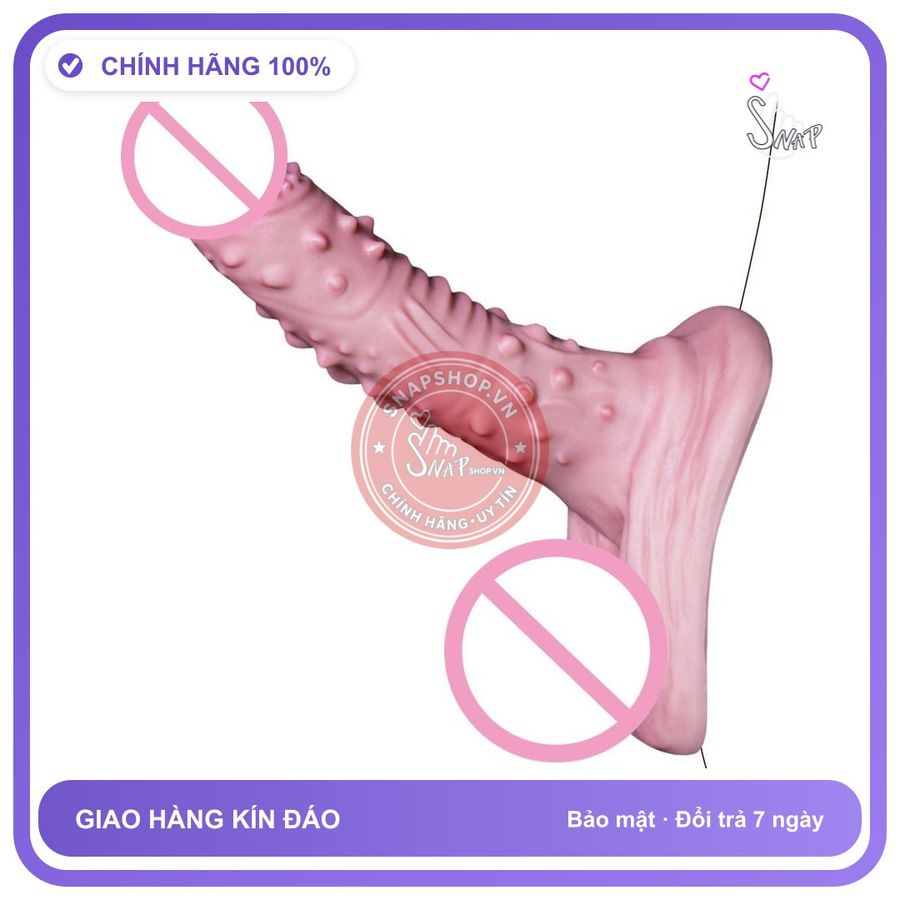 Bao Đôn Dên Silicon Gai Mềm — Tăng Size chính hãng - có gai nổi, ôm sát cảm giác thật, chất liệu latex an toàn - giao hàng che tên kín đáo