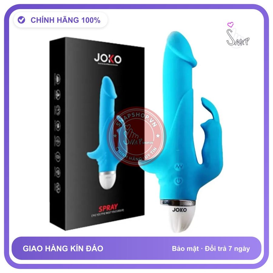 Dương Vật Giả Joko Spray Mang Đến Dòng Cảm chính hãng - rung nhấp chuyển động đẩy tới và lui tự động, silicone mềm, chất liệu an toàn cho da - giao hàng che tên kín đáo