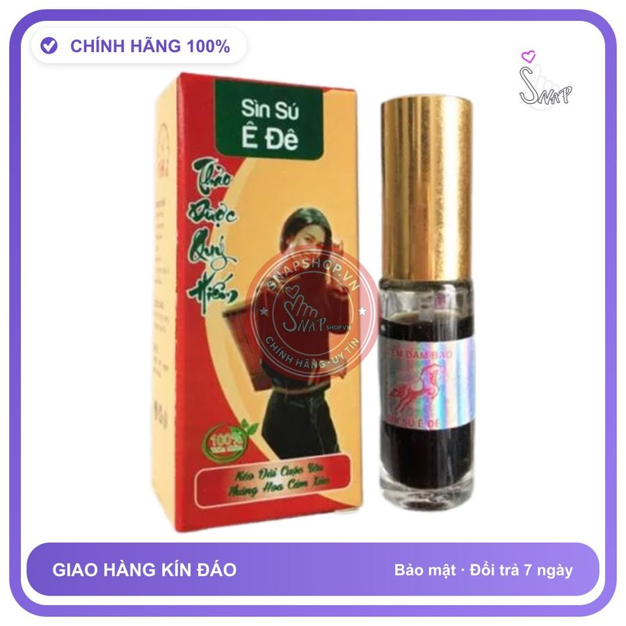 Sìn Sú Dạng Sịt Dân Tộc Ê Đê Chai 6ml chính hãng - kéo dài thời gian, chiết xuất thảo dược, thấm nhanh không nhờn rít - giao hàng che tên kín đáo