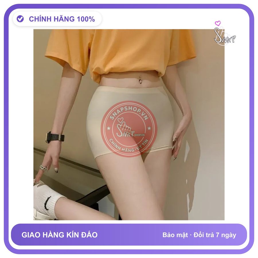 Quần Đùi Bảo Hộ Mặc Váy Thoáng Mát Quần T343 Nude chính hãng - co giãn thoải mái, ôm body tôn dáng, chất vải mềm mát - giao hàng che tên kín đáo