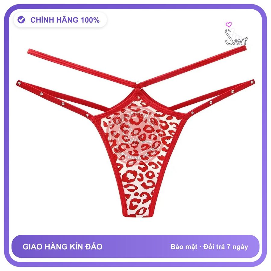 Quần Lót Lọt Khe Sexy Dây Cạp Chéo Đính T363 Đỏ chính hãng - co giãn thoải mái, freesize, chất vải mềm mát - giao hàng che tên kín đáo