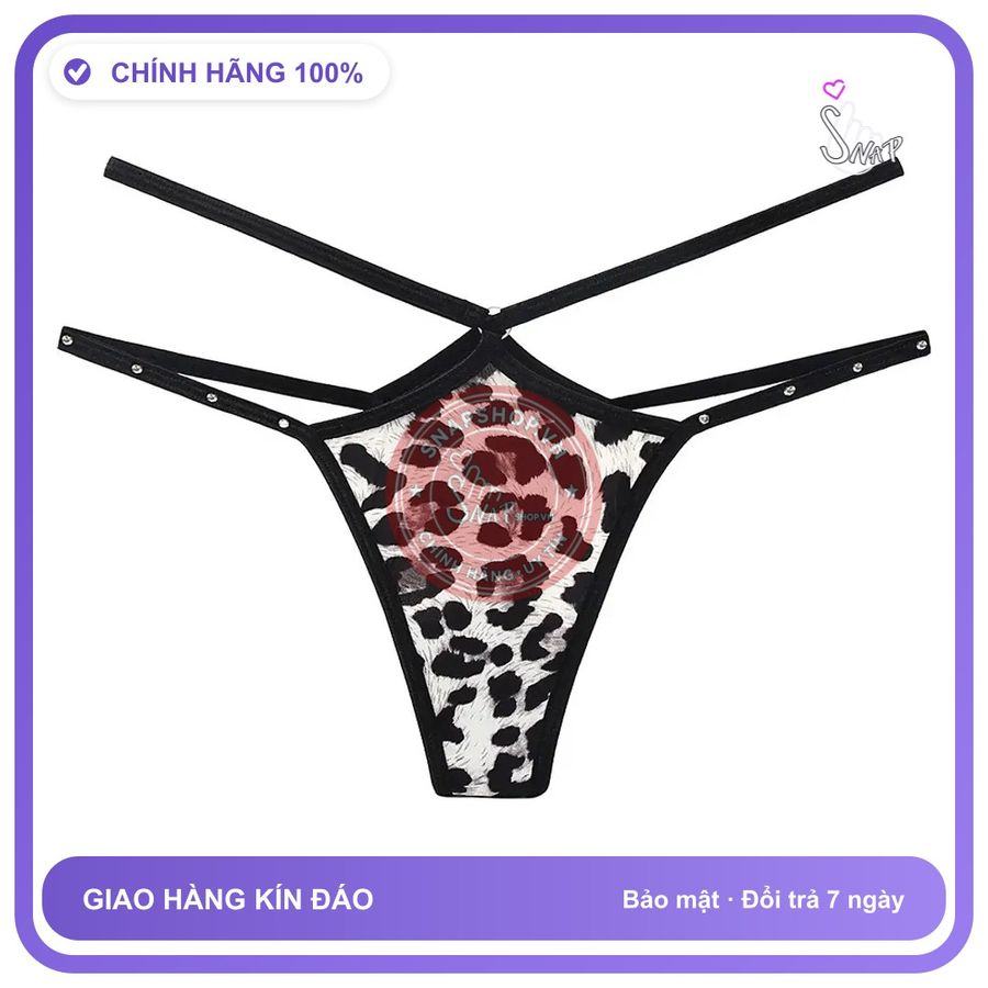 Quần Lót Lọt Khe Sexy Dây Cạp Chéo Đính T363 Đen chính hãng - co giãn thoải mái, freesize, chất vải mềm mát - giao hàng che tên kín đáo