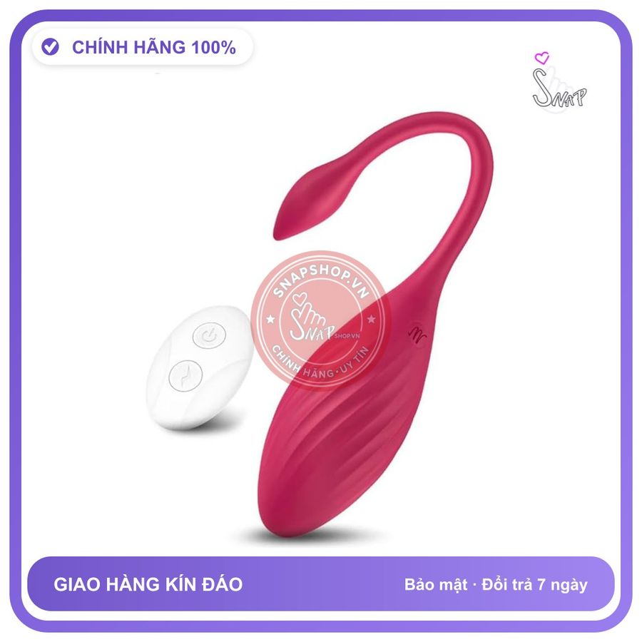Trứng Rung Điều Khiển Bằng Remote/APP chính hãng - 10 chế độ rung, điều khiển từ xa, chống nước - giao hàng che tên kín đáo