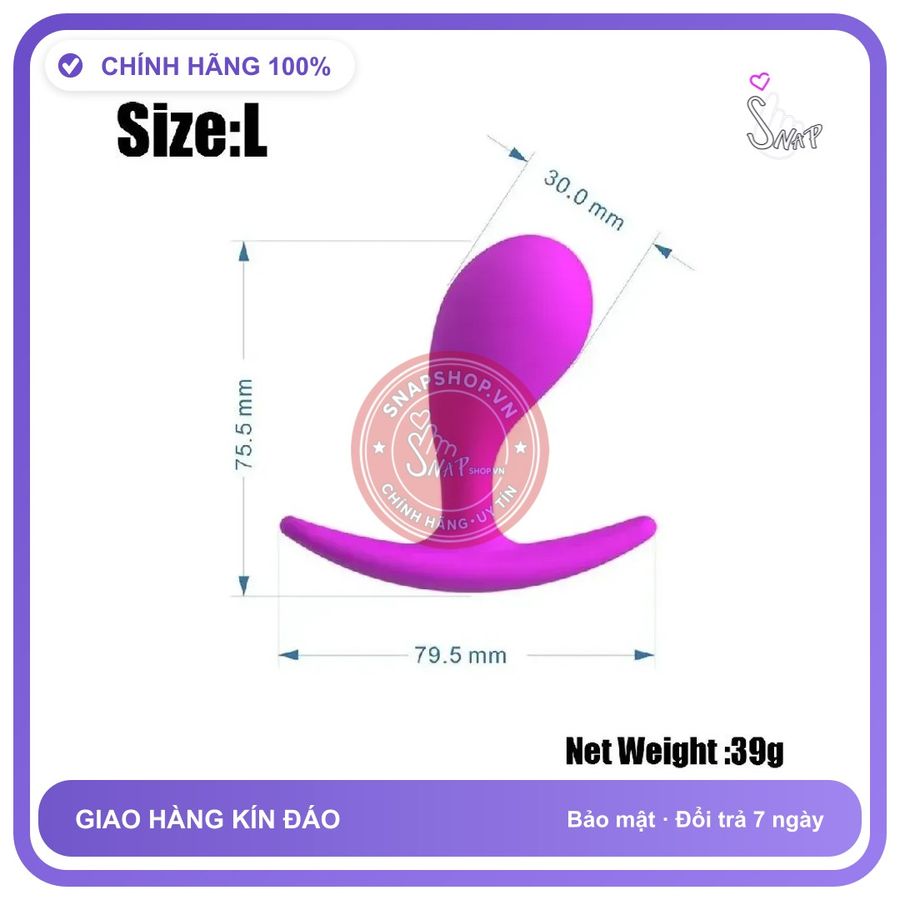 Nút Cắm Hình Giọt Nước Lớn chính hãng - chất liệu an toàn cho da, dễ vệ sinh, êm ái khi dùng - giao hàng che tên kín đáo