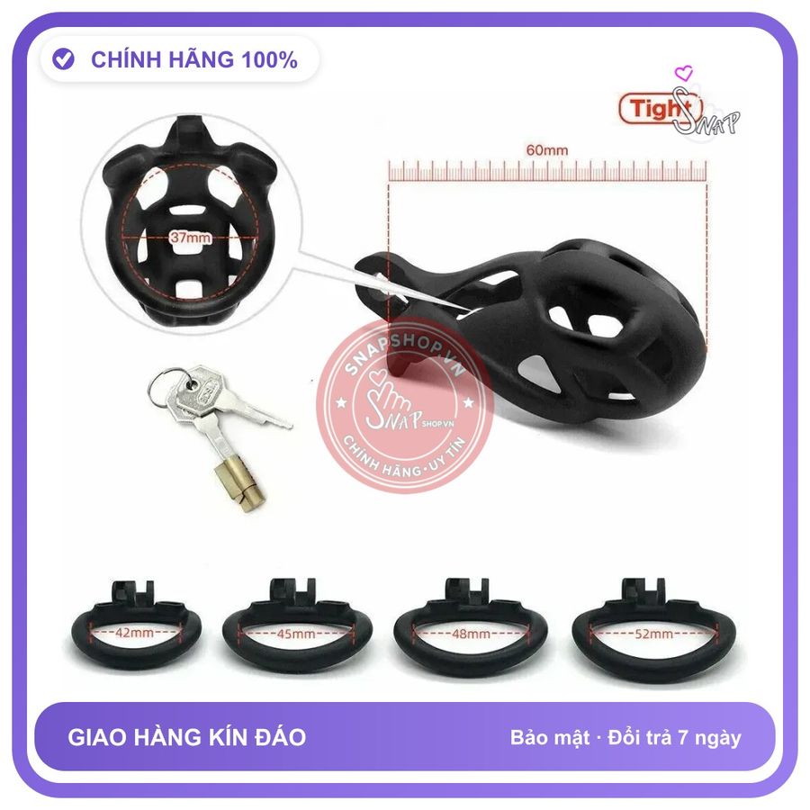 Khóa Dương Vật Cobra Đen Nhám Tight chính hãng - chất vải mềm mát, đường may tỉ mỉ, tôn dáng quyến rũ - giao hàng che tên kín đáo