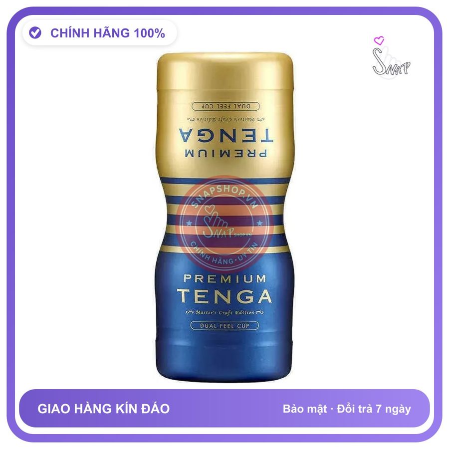 Cốc Tenga Premium Cốc 2 Đầu chính hãng - sạc USB, chất liệu an toàn cho da, dễ vệ sinh - giao hàng che tên kín đáo
