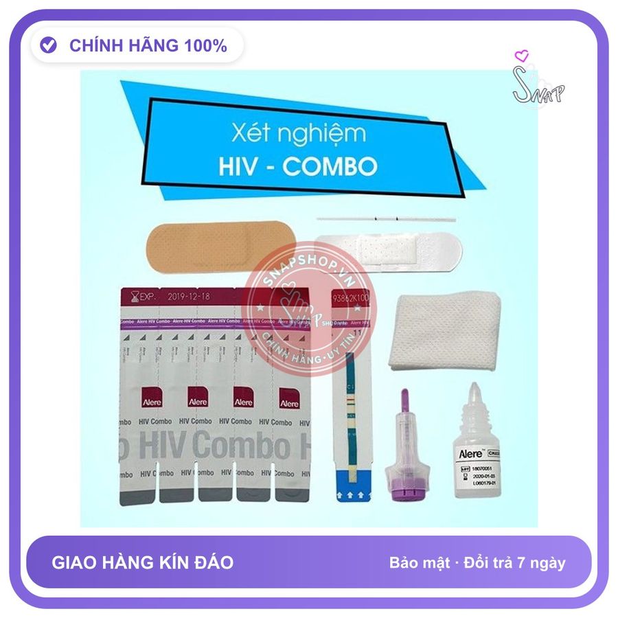 Combo Test Xét Nghiệm Nhanh HIV chính hãng - sạc USB, chất liệu an toàn cho da, dễ vệ sinh - giao hàng che tên kín đáo