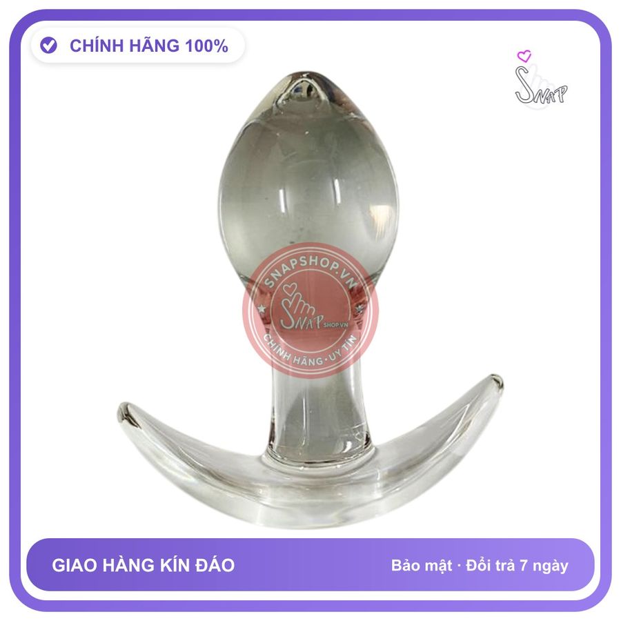 Plug Thủy Tinh Pha Lê Dạng Đuôi Thuyền chính hãng - sạc USB, chất liệu an toàn cho da, dễ vệ sinh - giao hàng che tên kín đáo