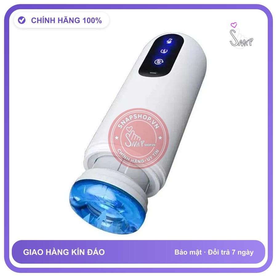 Máy Thụt Xoáy Tự Động Màn Hình Cảm Ứng chính hãng - sạc USB, rung êm không tiếng động, chất liệu an toàn cho da - giao hàng che tên kín đáo
