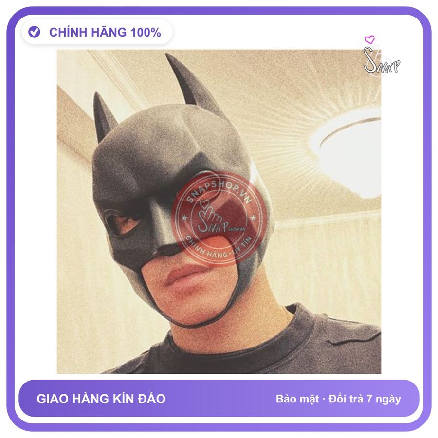 Mũ Cosplay Batman Bằng Da chính hãng - chất vải mềm mát, đường may tỉ mỉ, tôn dáng quyến rũ - giao hàng che tên kín đáo