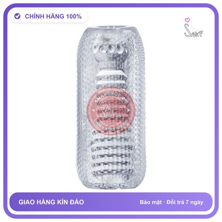 Cốc Trong Suốt Có Vỏ Nhựa Nhỏ chính hãng - chất liệu an toàn cho da, dễ vệ sinh, êm ái khi dùng - giao hàng che tên kín đáo