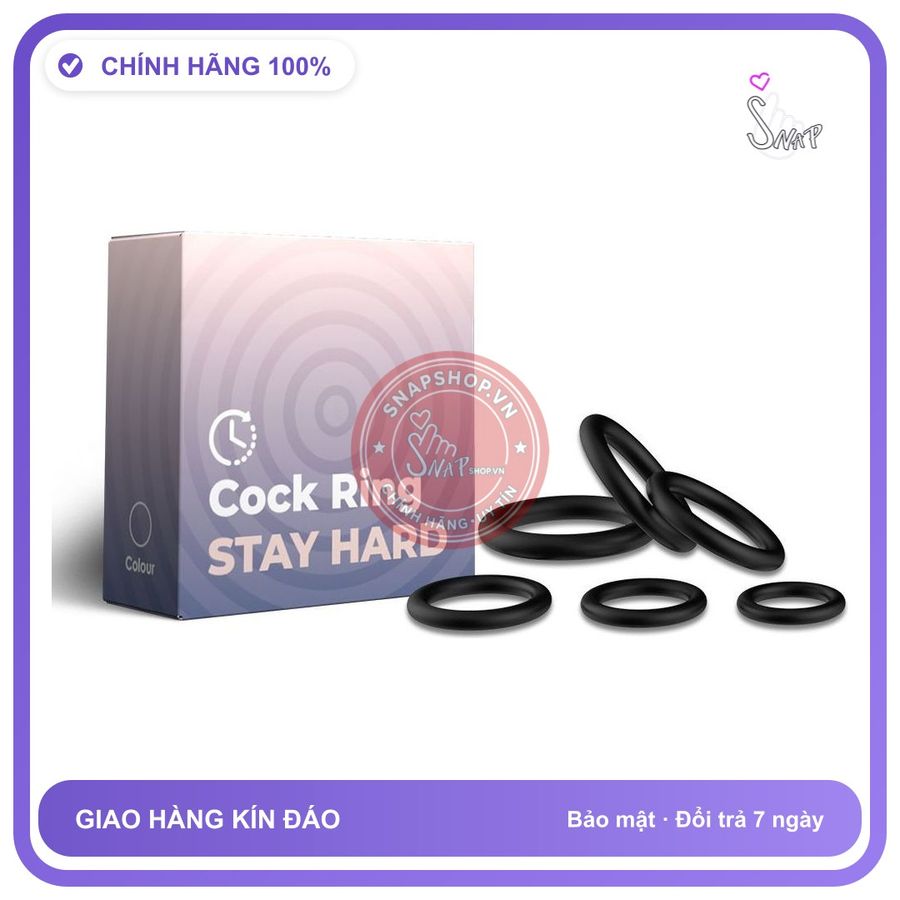 Vòng Đeo Cook Ring Stay Hard Dạ Quang Phát Sáng chính hãng - sạc USB, chất liệu an toàn cho da, dễ vệ sinh - giao hàng che tên kín đáo