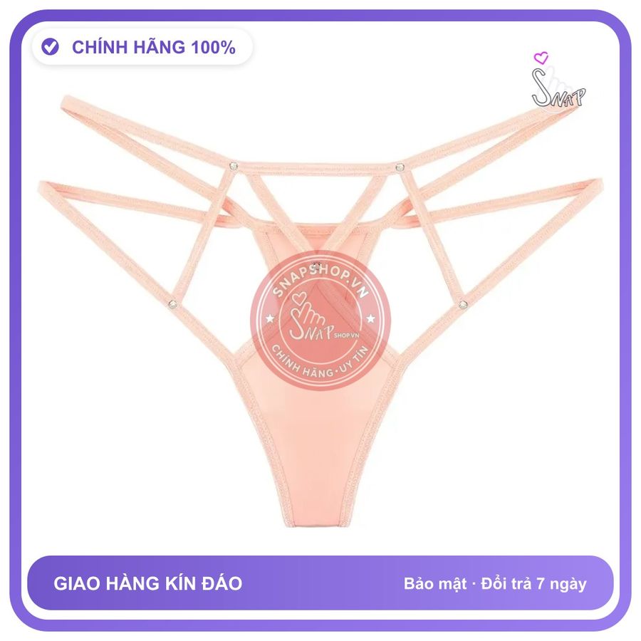 Quần Lót Lọt Khe Sexy Lưng Cao Đính Hạt T353 Nude chính hãng - chất lụa mát mềm, co giãn thoải mái, freesize - giao hàng che tên kín đáo
