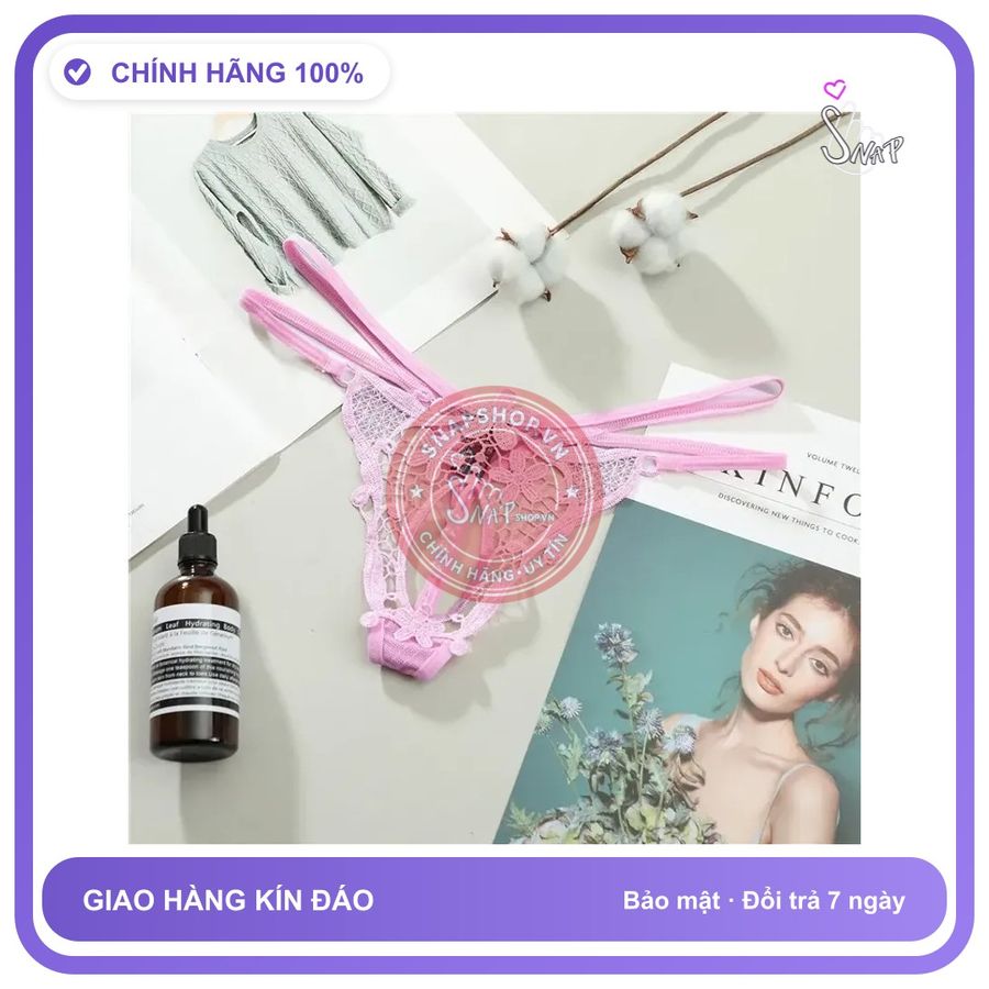 Quần Lót Đính Hạt Lọt Khe Sexy Bonita Phối T308 Hồng chính hãng - co giãn thoải mái, freesize, ôm body tôn dáng - giao hàng che tên kín đáo