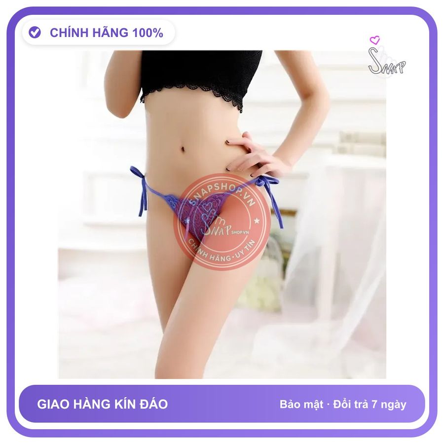 Quần Lót Lọt Khe Buộc Dây Hông Sexy Gợi T305 Xanh Pha Lê chính hãng - co giãn thoải mái, freesize, chất vải mềm mát - giao hàng che tên kín đáo