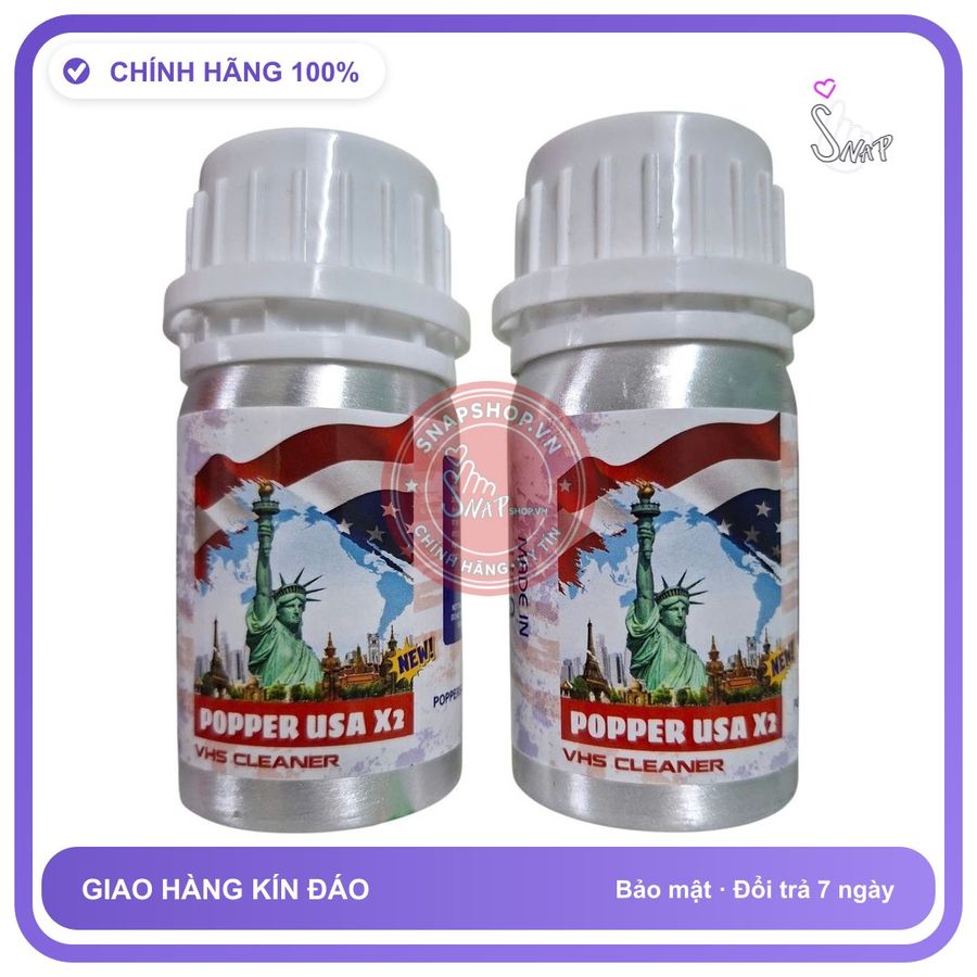 Chai hít tăng khoái cảm Popper POPPER USA 60ml Sale Sốc Popper Khô 60ml USA, Hàng Chính hãng, Cực Mạnh, Phê Lâu,Ko Nhức Đầu, Ko Bỏng Mũi, che tên sản