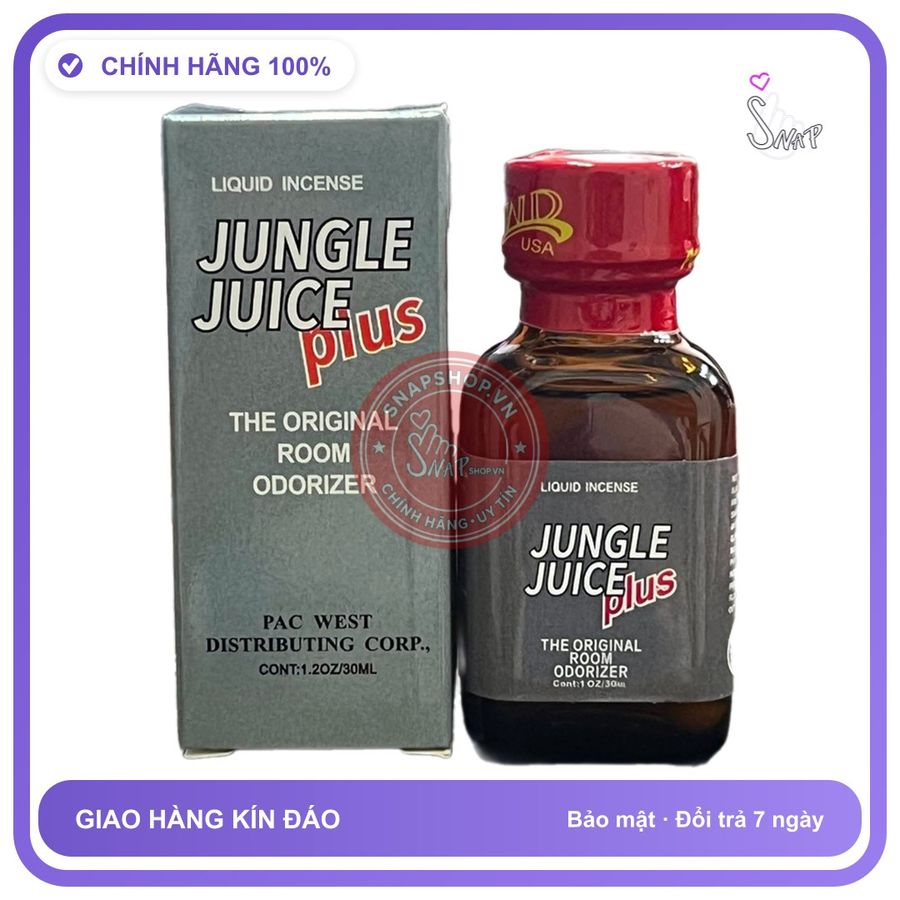 Popper Jungle Juice Plus 30ml chính hãng - chai 30ml, hương dịu không nồng, hàng chuẩn nhập khẩu - giao hàng che tên kín đáo