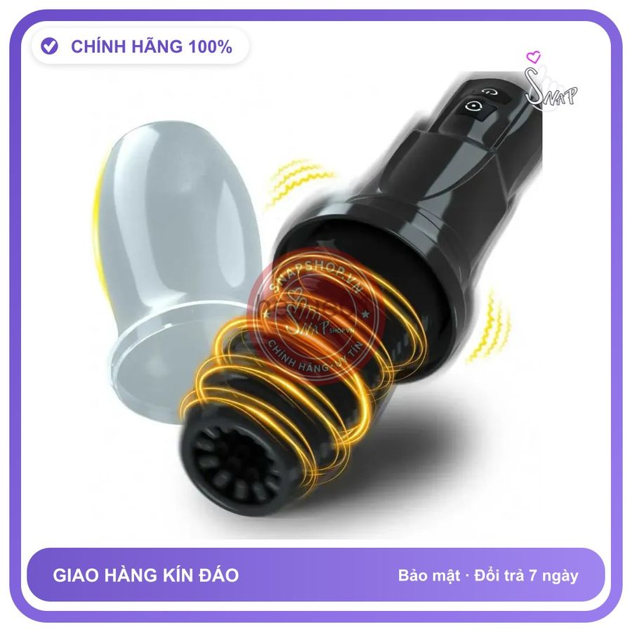 Máy Cầm Tay Rung Xoay 360° chính hãng - 7 chế độ rung, sạc usb, xoay 360 độ - giao hàng che tên kín đáo
