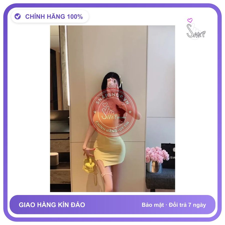 Váy Ngủ Sexy Ôm Body Tôn Dáng Phối Ren N163 Vàng chính hãng - co giãn thoải mái, freesize, chất vải mềm mát - giao hàng che tên kín đáo