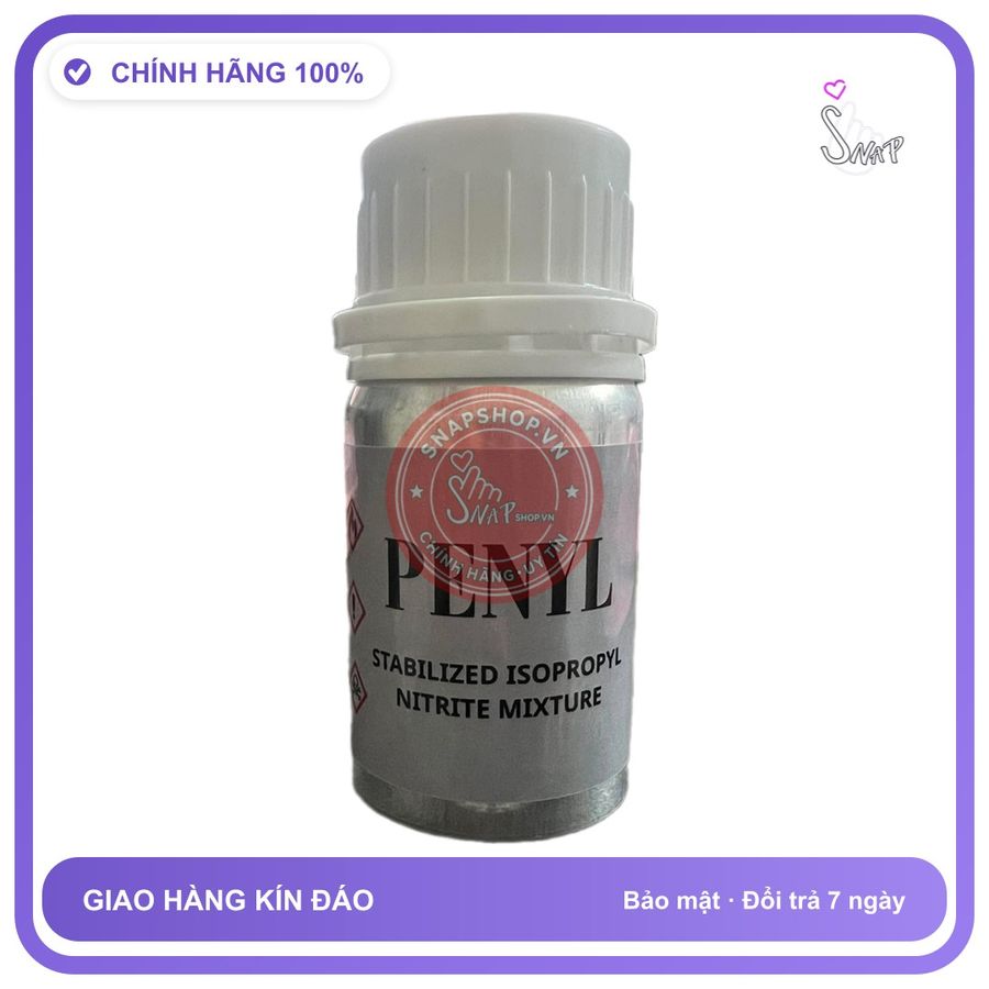 Popper Khô Penyl Stabilized Isopropyl Nitrite Mixture USA 40g chính hãng - hương dịu không nồng, hàng chuẩn nhập khẩu, nắp kín không bay hơi - giao hàng che tên kín đáo