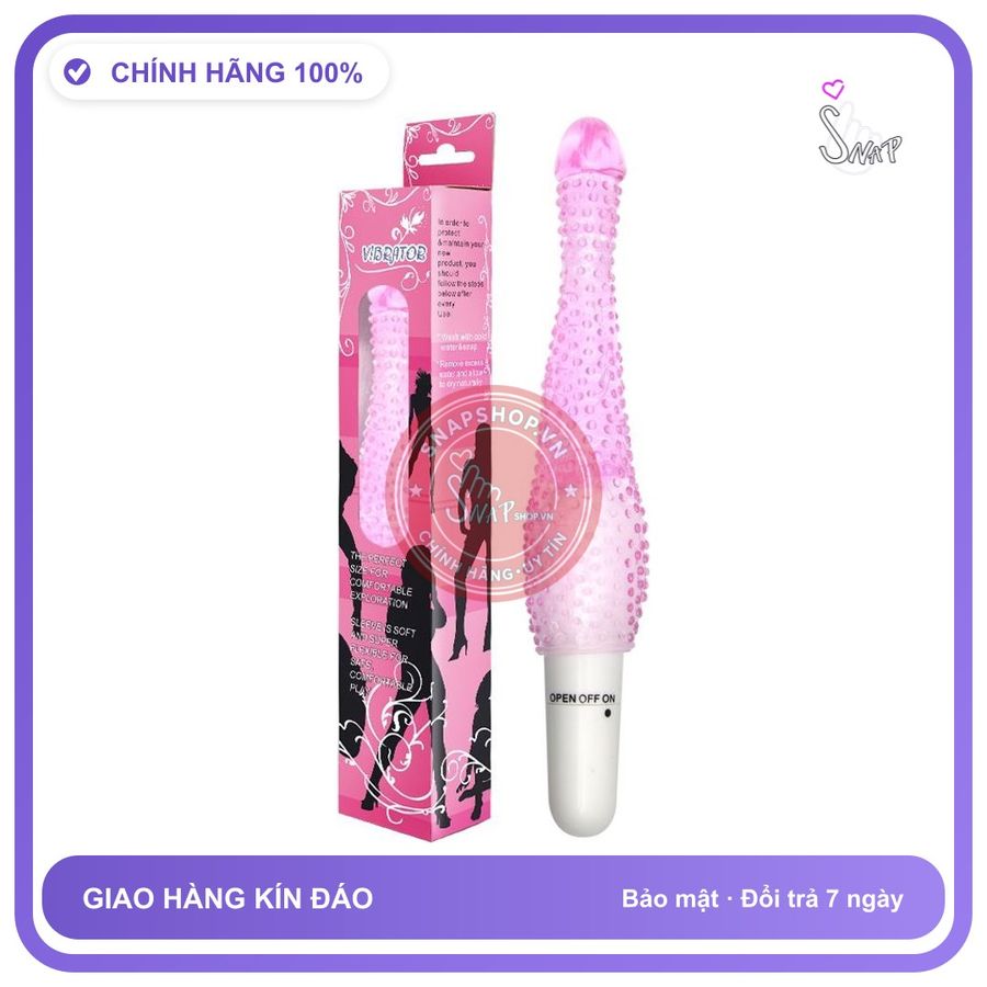 Cây Rung Nhám Mini Vibratoe Hồng Textured Bullet Vibrator chính hãng - sạc USB, chất liệu an toàn cho da, dễ vệ sinh - giao hàng che tên kín đáo