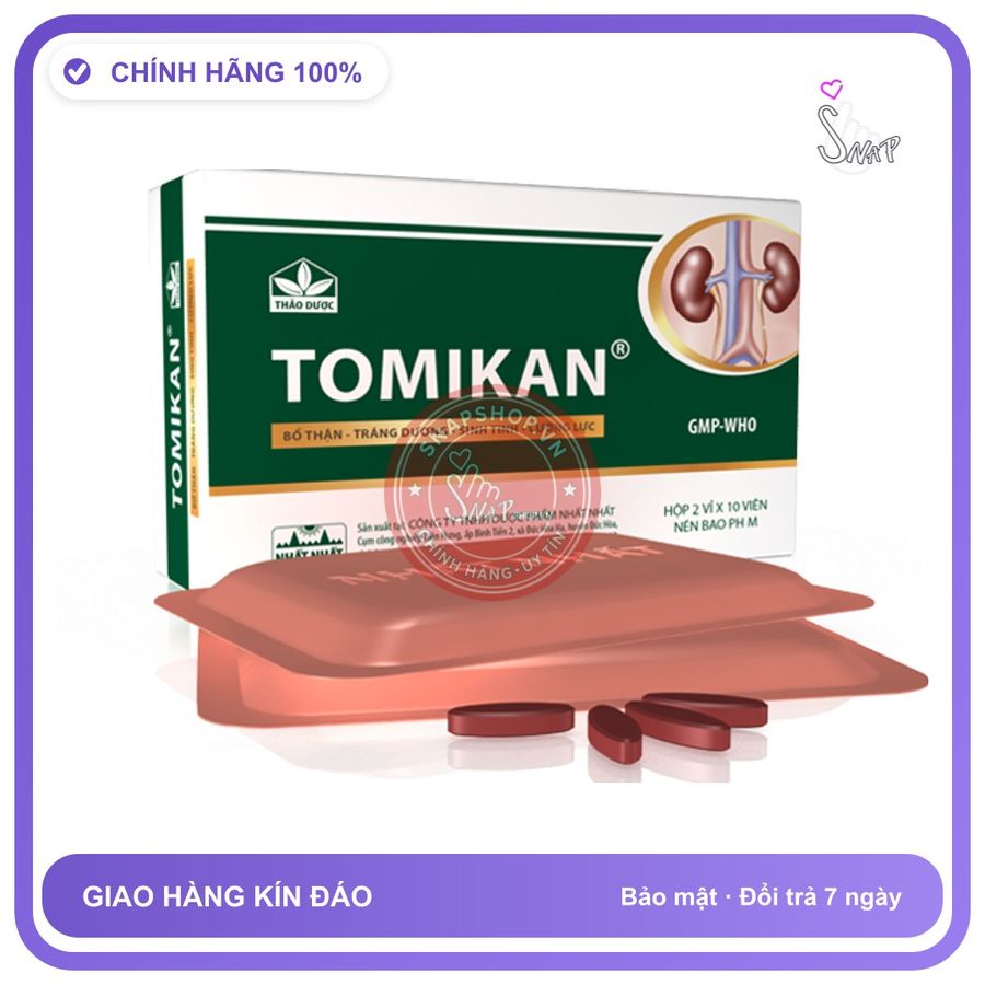 Bổ Thận, Tráng Dương Tomikan hộp 20 viên