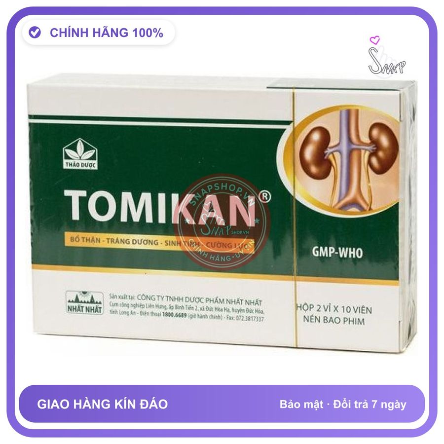 Bổ Thận, Tráng Dương Tomikan hộp 20 giao nhanh