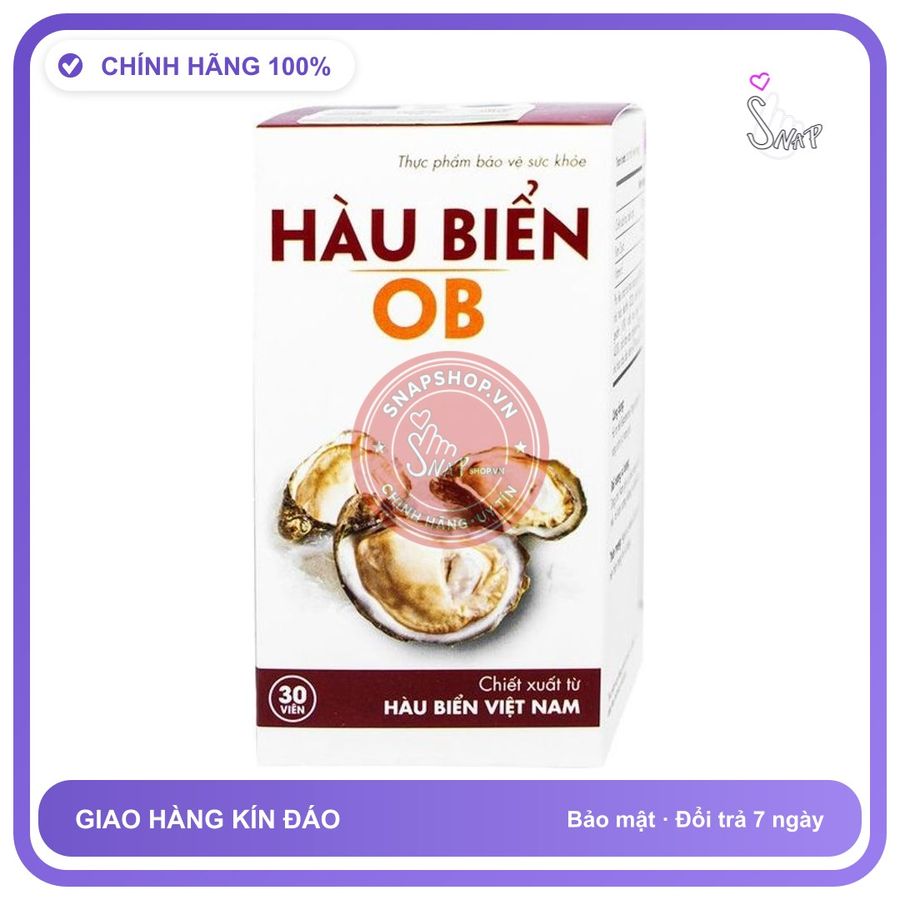 Viên uống tăng cường sinh lý nam Hàu Biển OB lọ 30 viên