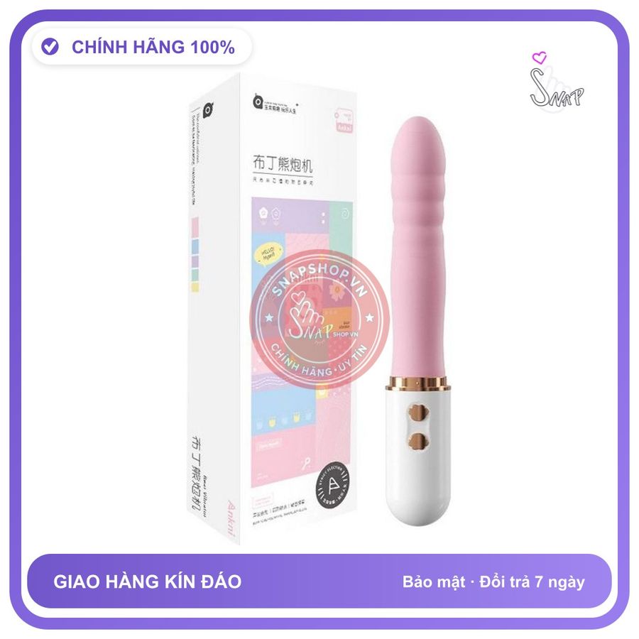 Dương Vật Giả rung nhấp chuyển động đẩy tới và lui Ngụy Trang Ankni Pudding chính hãng - sạc usb, rung nhấp chuyển động đẩy tới và lui tự động, rung êm không tiếng động - giao hàng che tên k