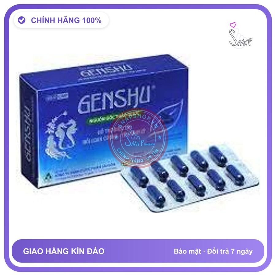 Viên uống hỗ trợ sinh lý Genshu hộp 30 viên chính hãng