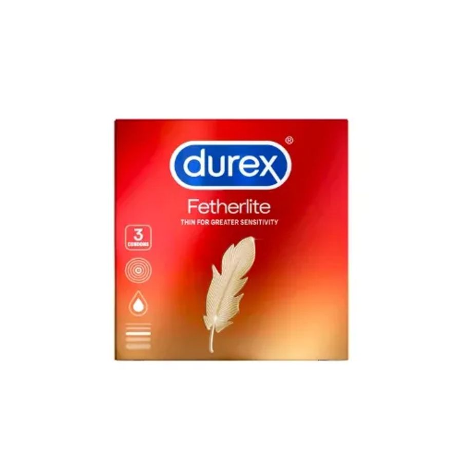 Bao cao su siêu mỏng Durex Fetherlite hộp 3 hàng có sẵn