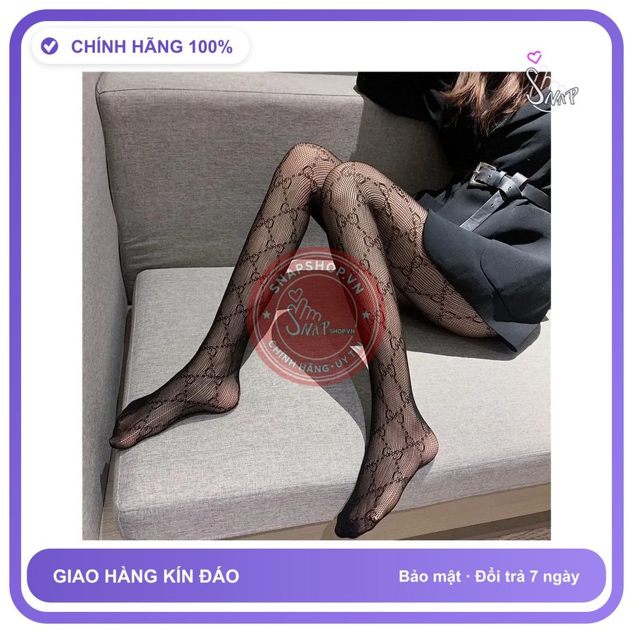Quần Tất Lưới Nữ Họa Tiết Chữ G Gợi T917 Đen chính hãng - co giãn thoải mái, chất vải mềm mát, đường may tỉ mỉ - giao hàng che tên kín đáo