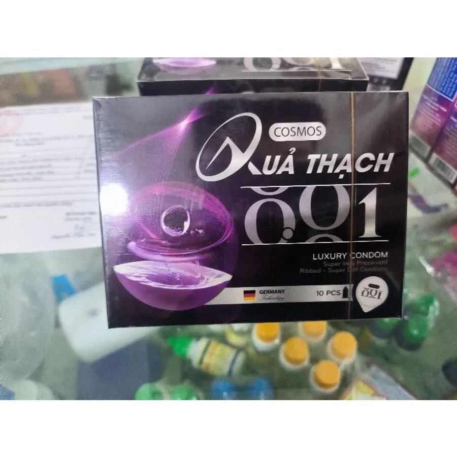 Bao cao su Cosmos Quả thạch 0.01 hộp 10 cái