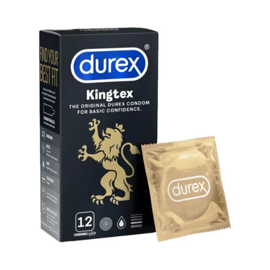Bao cao su Durex Kingtex hộp 12 hàng có sẵn