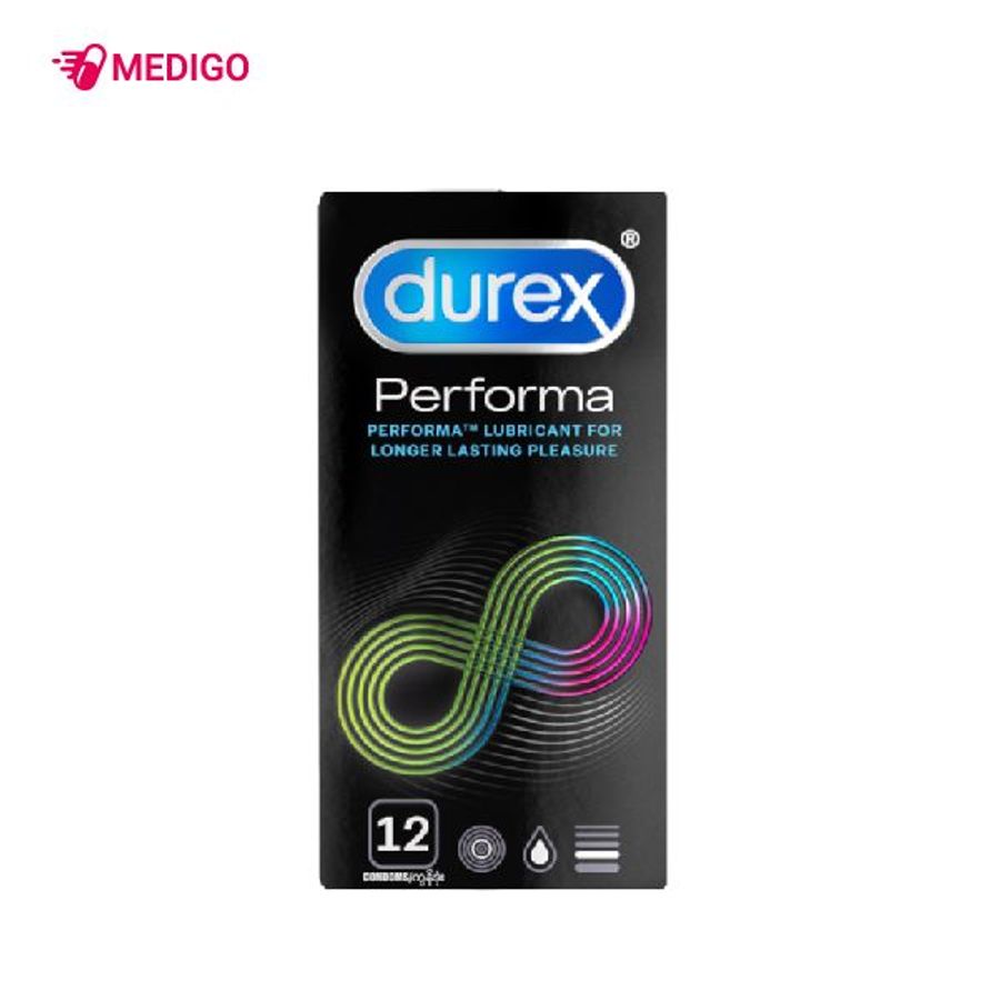 Bao cao su Durex Performa - Kéo dài thời gian hộp 12 cái giao hàng có sẵn