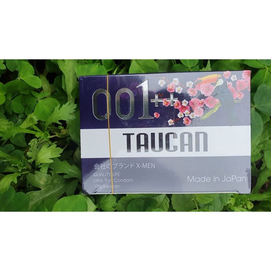 Bao cao su gai kéo dài TAUCAN 0.01++ hộp 10 cái hàng có sẵn