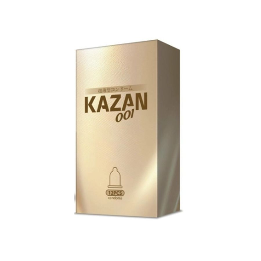Bao cao su KAZAN 001 Ultra thin - Ultra long lasting hộp 12 cái