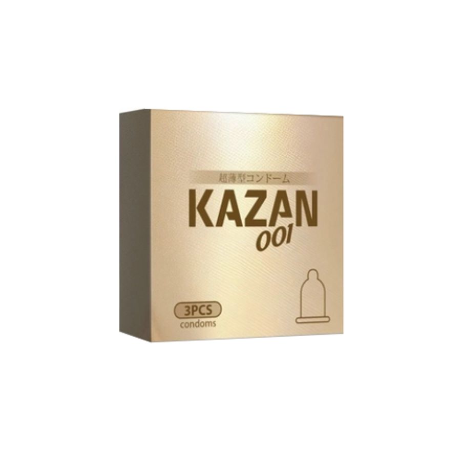 Bao cao su KAZAN 001 Ultra thin - Ultra long lasting hộp 3 cái