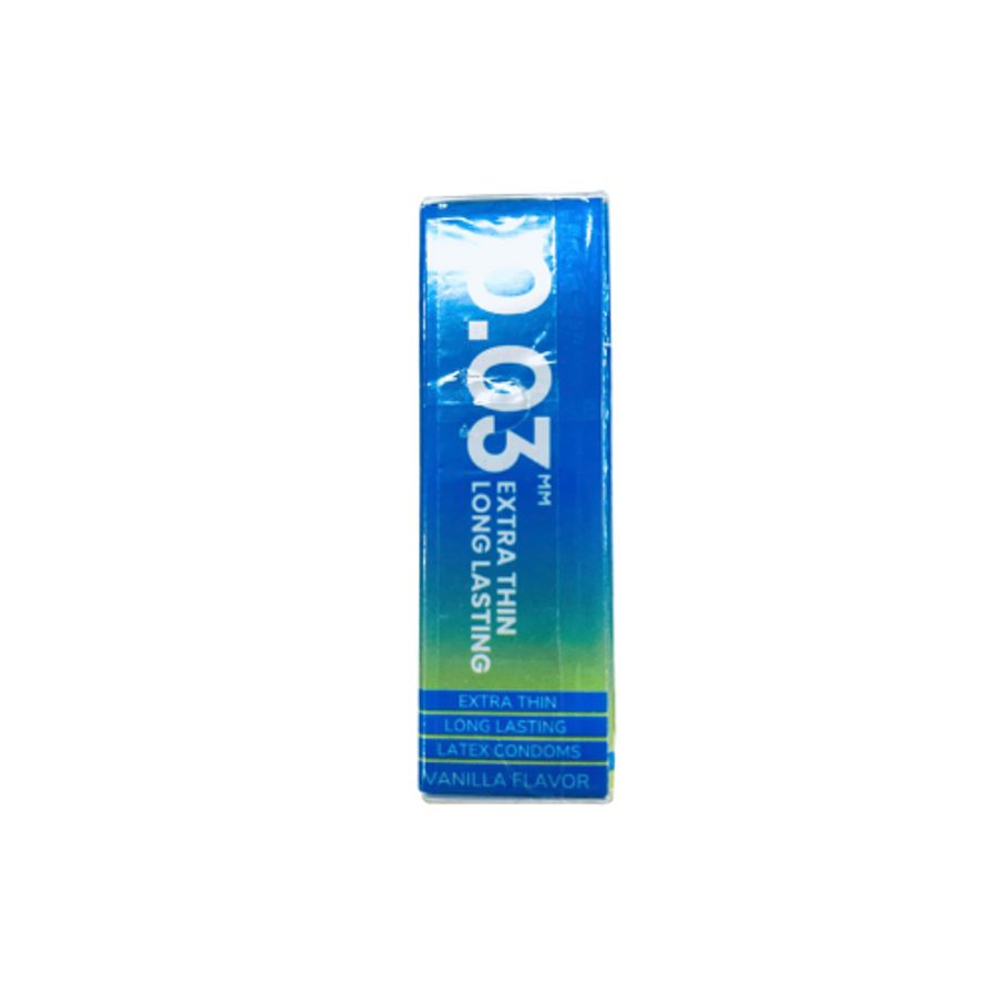 Bao cao su kéo dài thời gian Oleo Lampo Prolong 003 Extra Thin Long Lasting hộp 3 cái mẫu mới